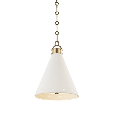 Hudson Valley Lighting 1 LIGHT SMALL PENDANT MDS400-AGB/WP